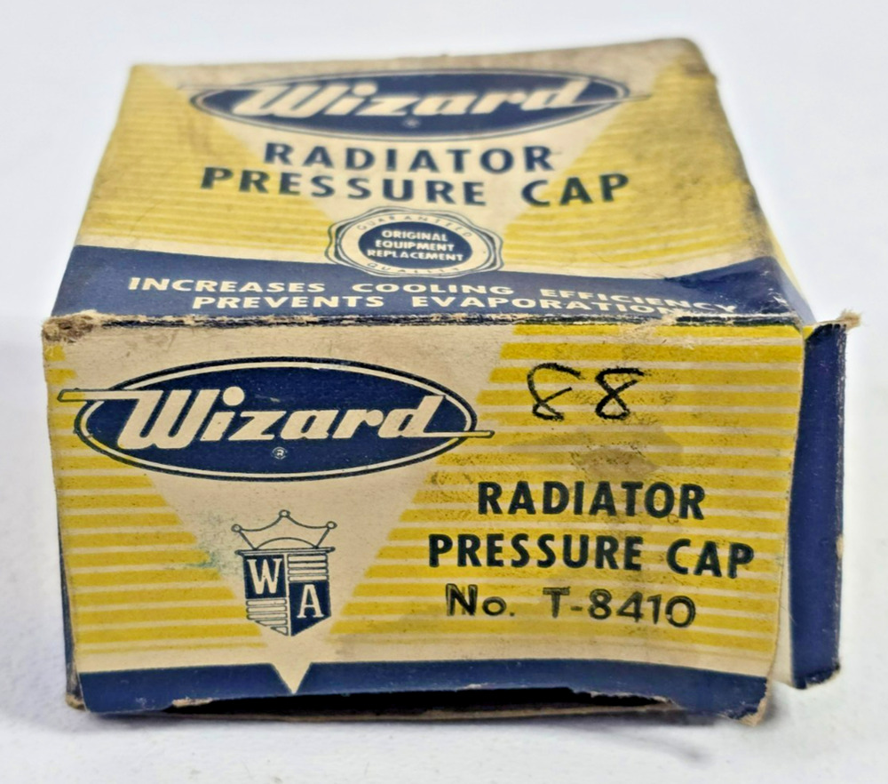 Vintage Wizard Western Auto T-8410 Radiator Cap 7 Lbs Pressure